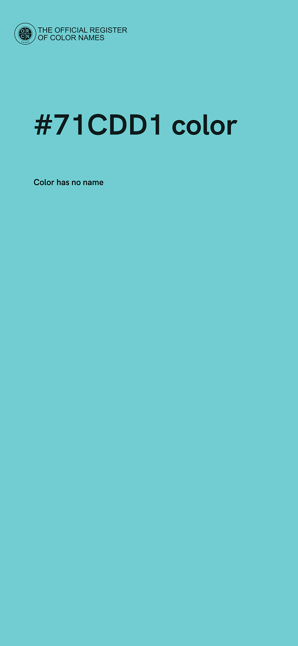 #71CDD1 color image