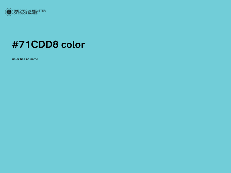 #71CDD8 color image