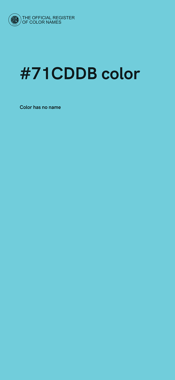 #71CDDB color image