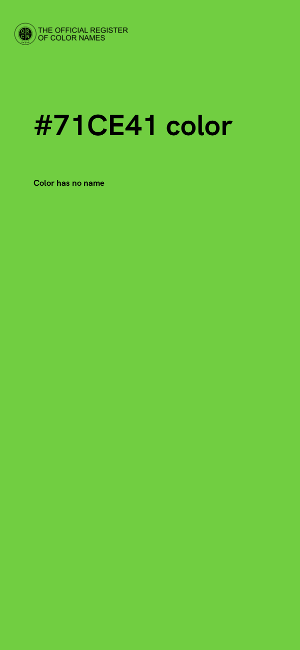 #71CE41 color image
