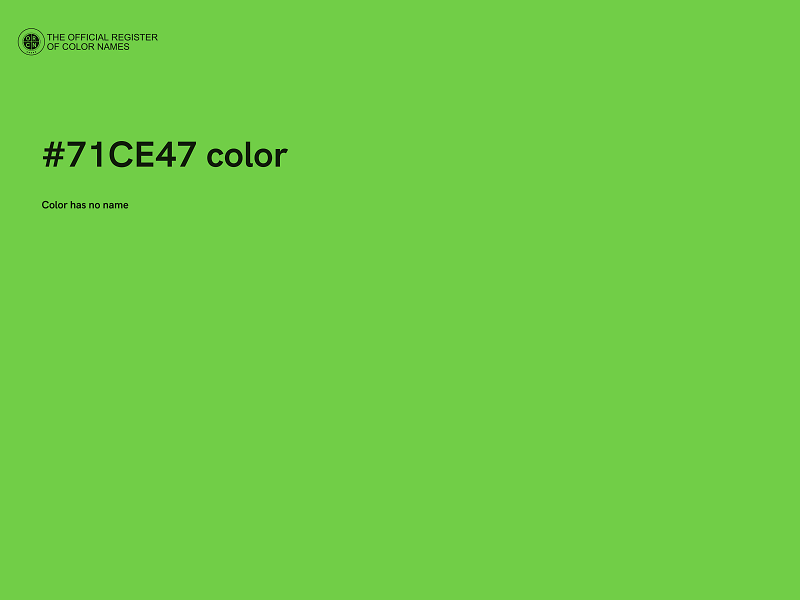 #71CE47 color image