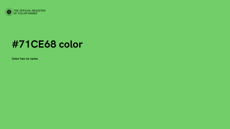 #71CE68 color image