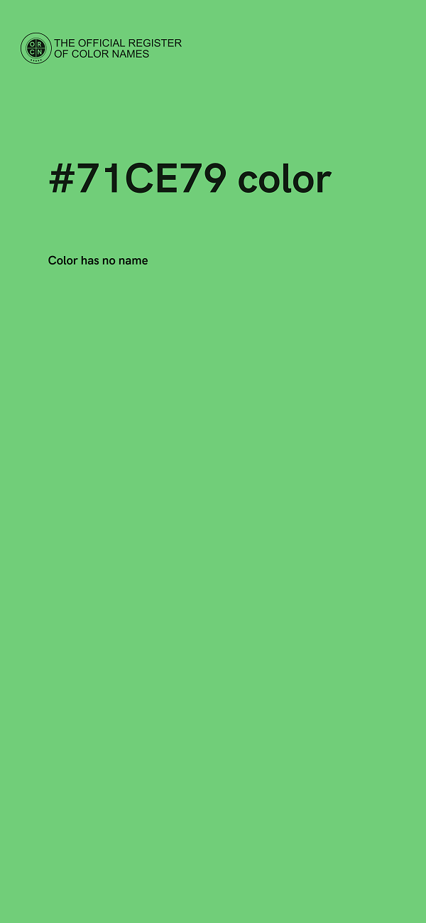 #71CE79 color image