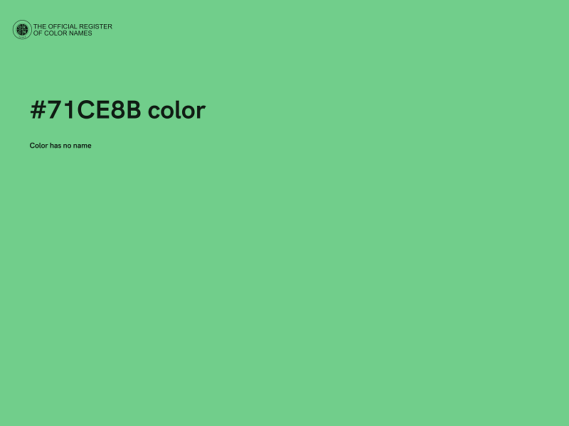 #71CE8B color image