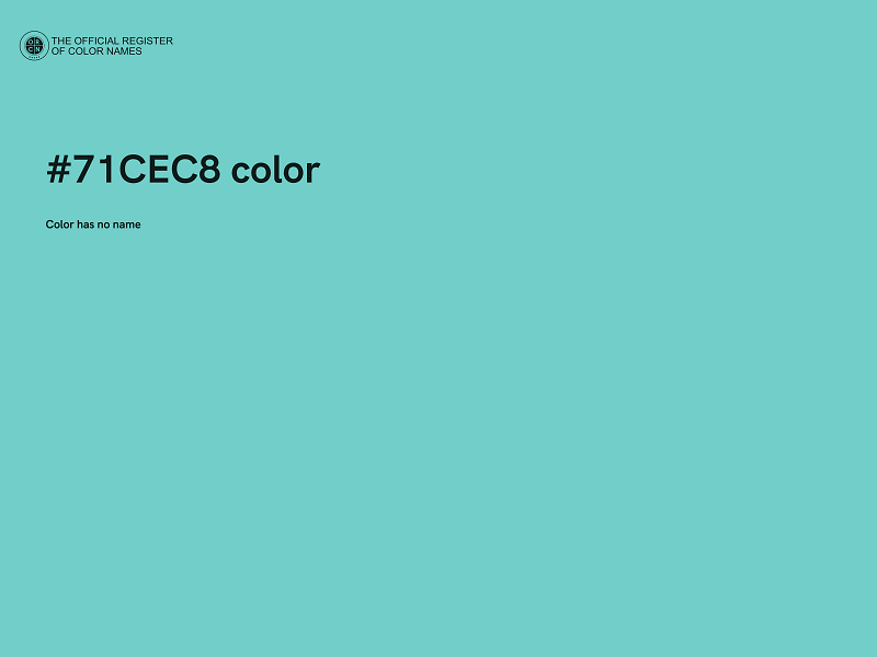 #71CEC8 color image