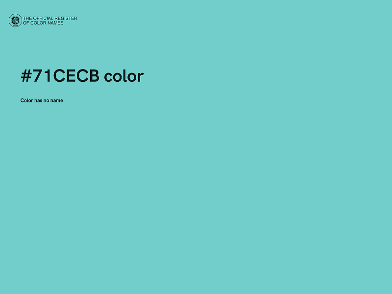 #71CECB color image