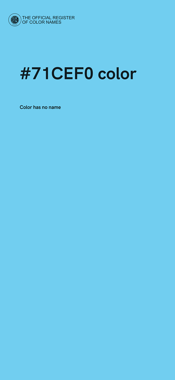 #71CEF0 color image