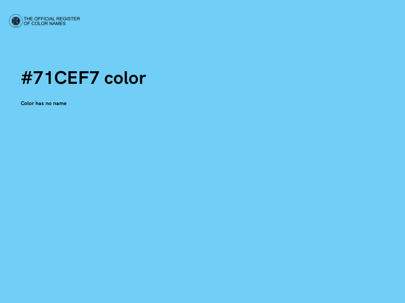 #71CEF7 color image