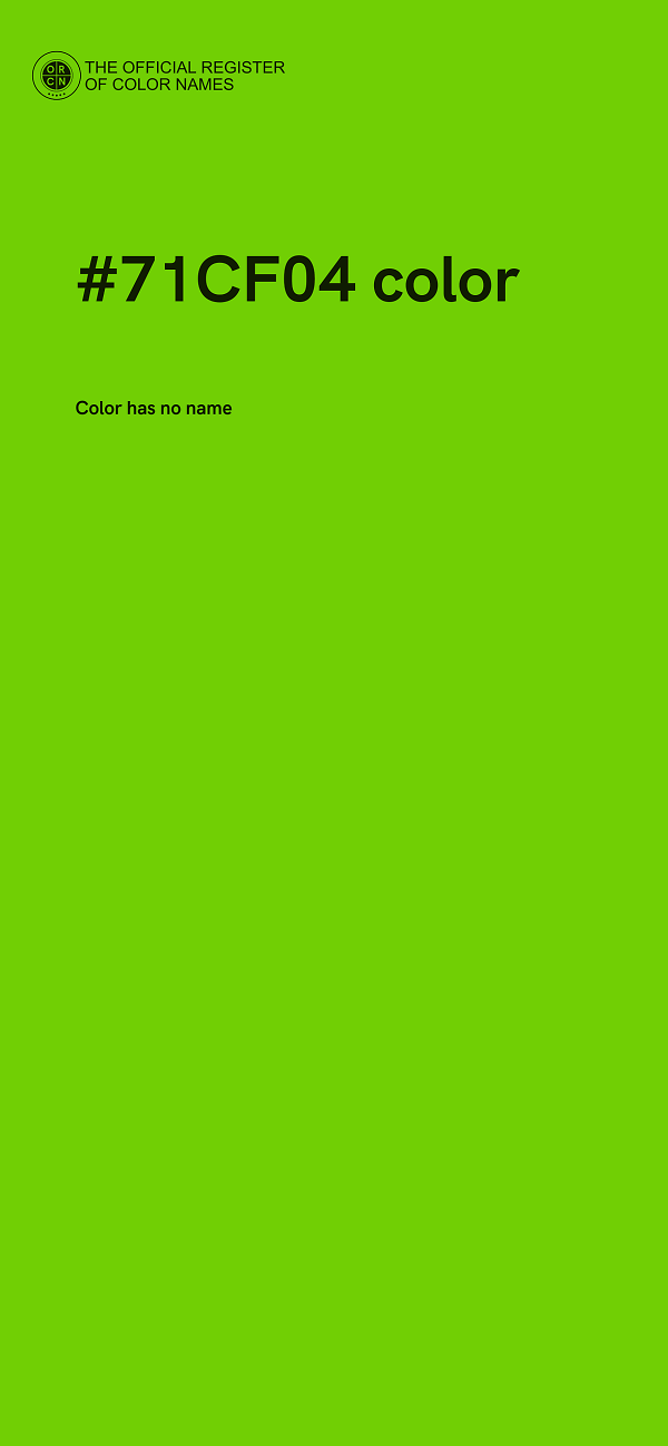 #71CF04 color image