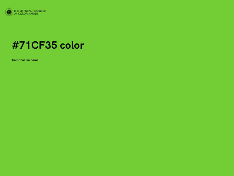#71CF35 color image