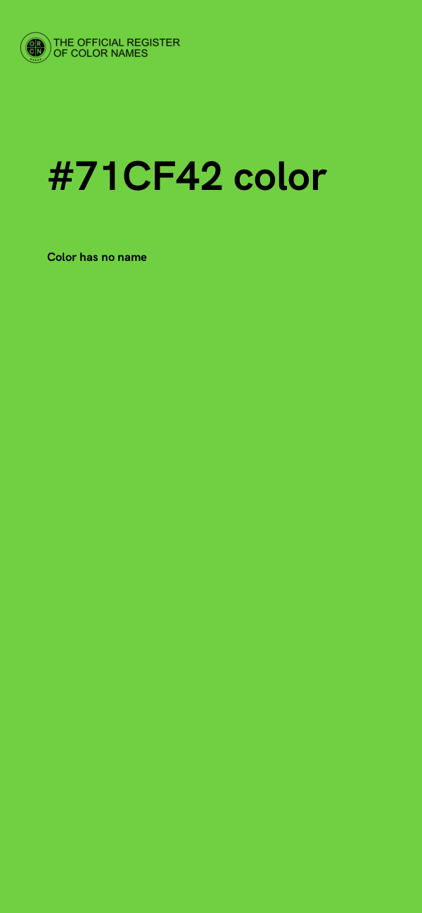 #71CF42 color image