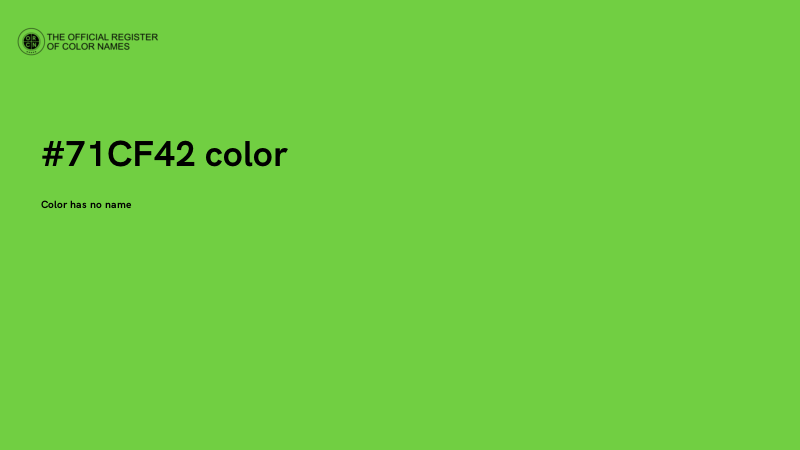 #71CF42 color image