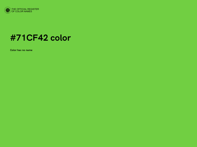 #71CF42 color image