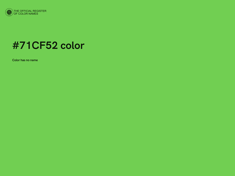 #71CF52 color image