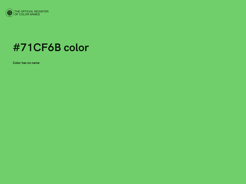 #71CF6B color image