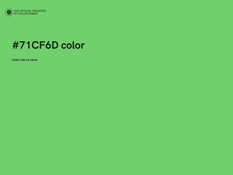 #71CF6D color image