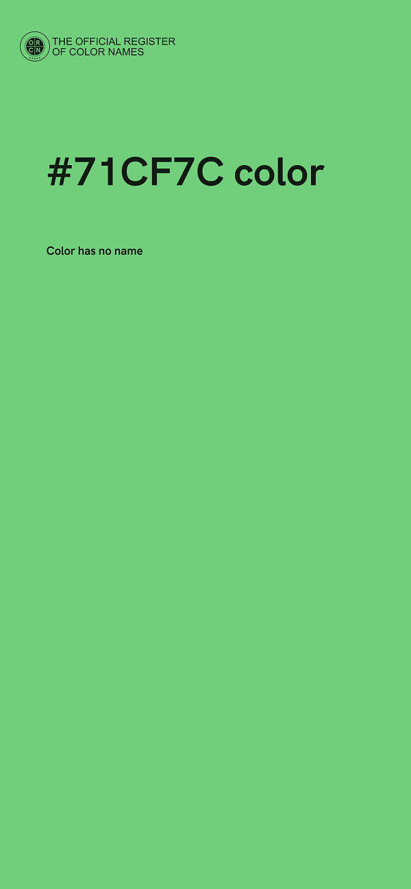 #71CF7C color image
