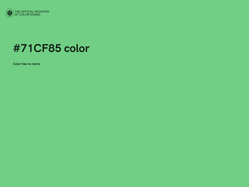 #71CF85 color image