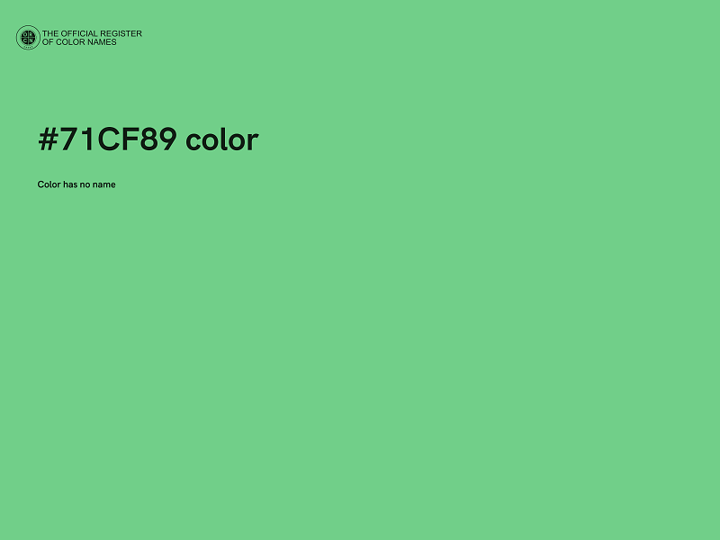#71CF89 color image