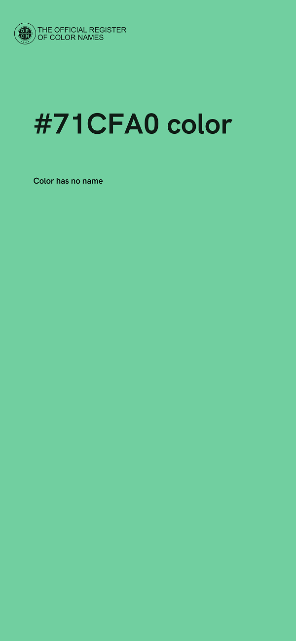 #71CFA0 color image
