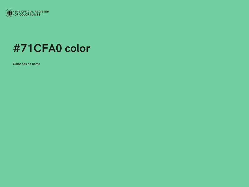 #71CFA0 color image