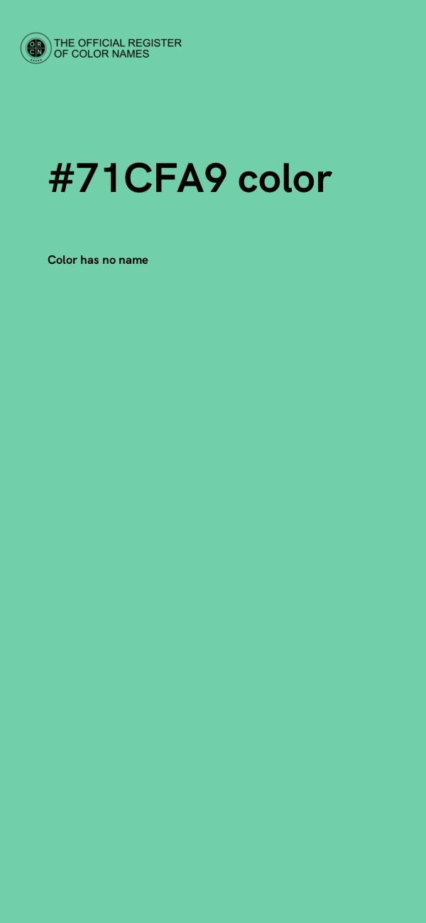 #71CFA9 color image