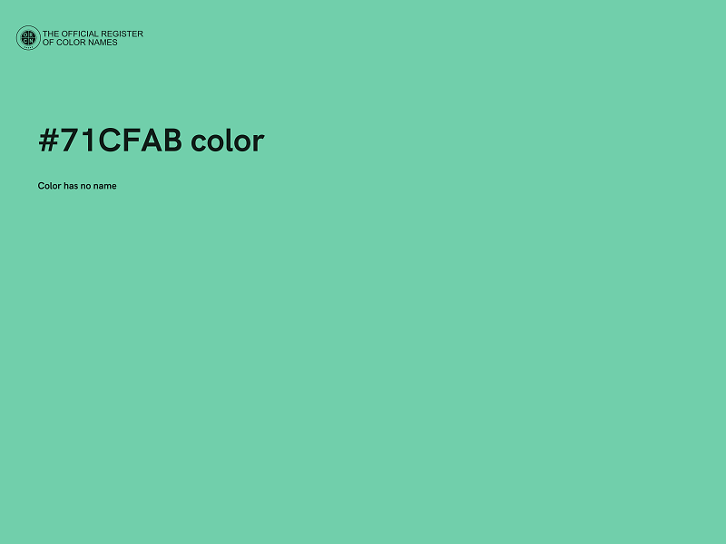 #71CFAB color image