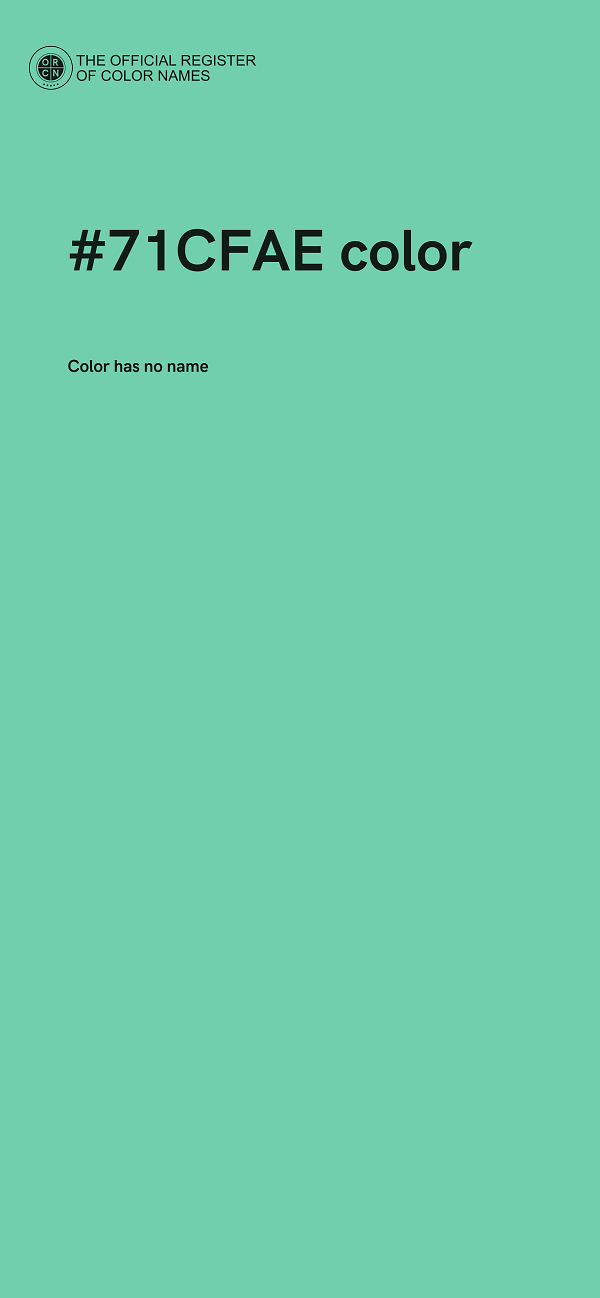 #71CFAE color image
