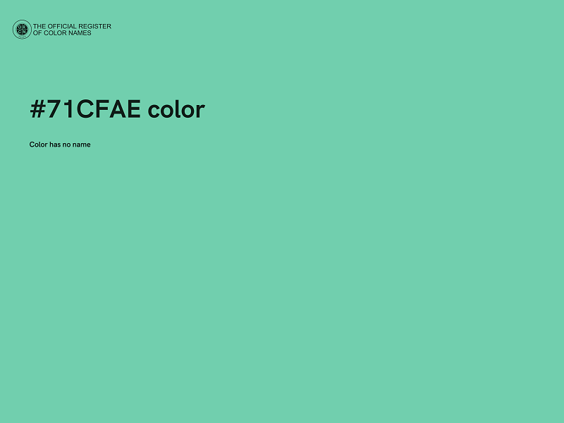 #71CFAE color image