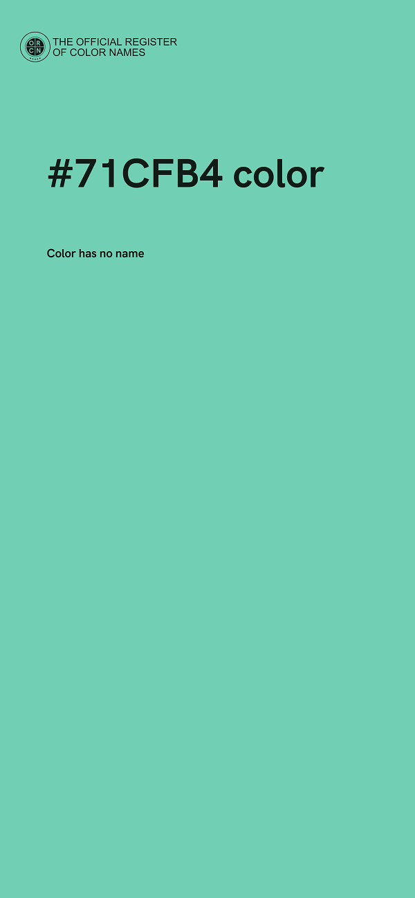 #71CFB4 color image