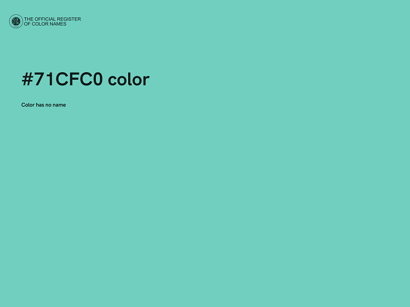 #71CFC0 color image