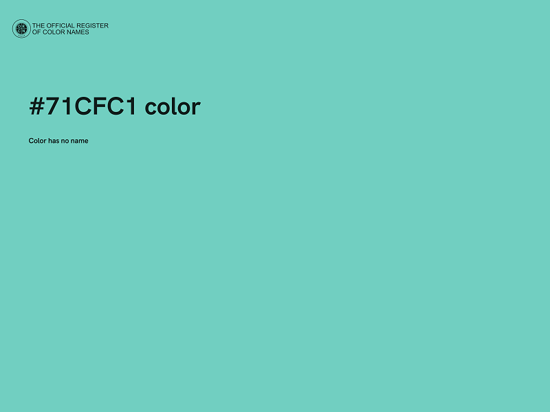 #71CFC1 color image