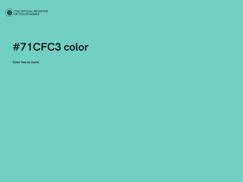 #71CFC3 color image