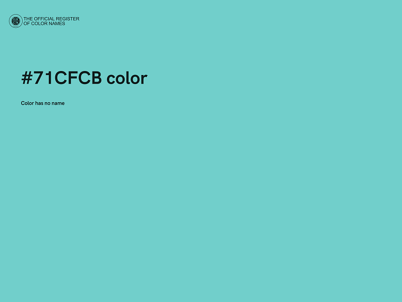 #71CFCB color image