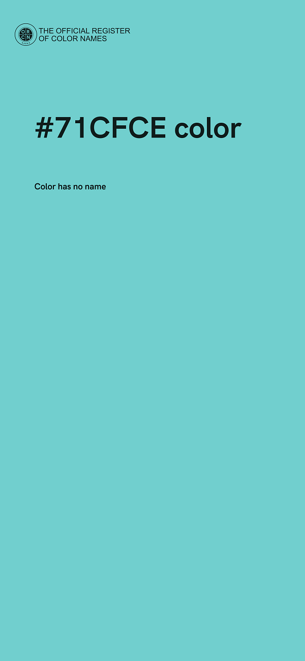 #71CFCE color image