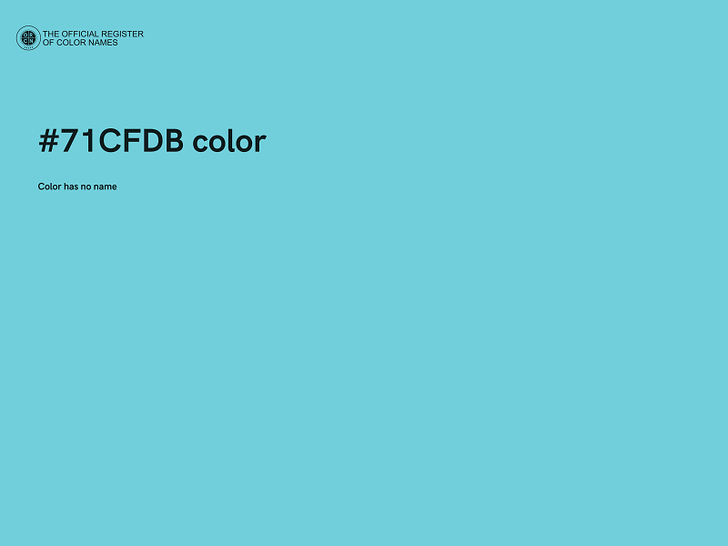 #71CFDB color image