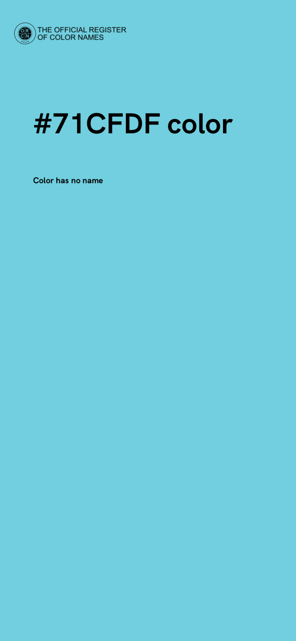 #71CFDF color image