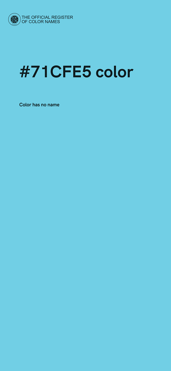 #71CFE5 color image