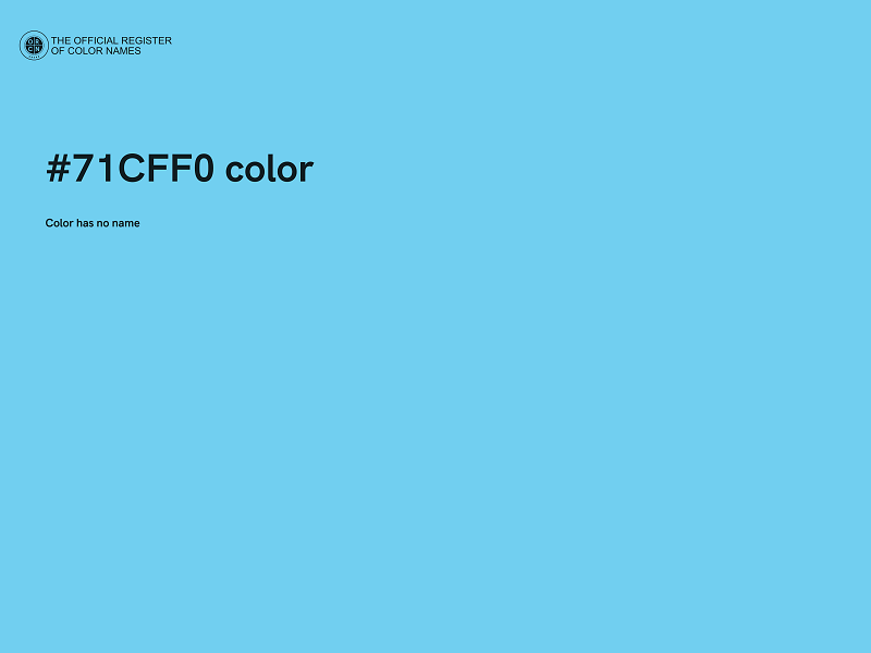 #71CFF0 color image