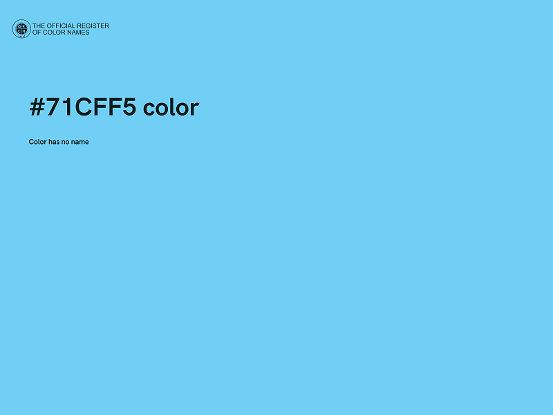 #71CFF5 color image