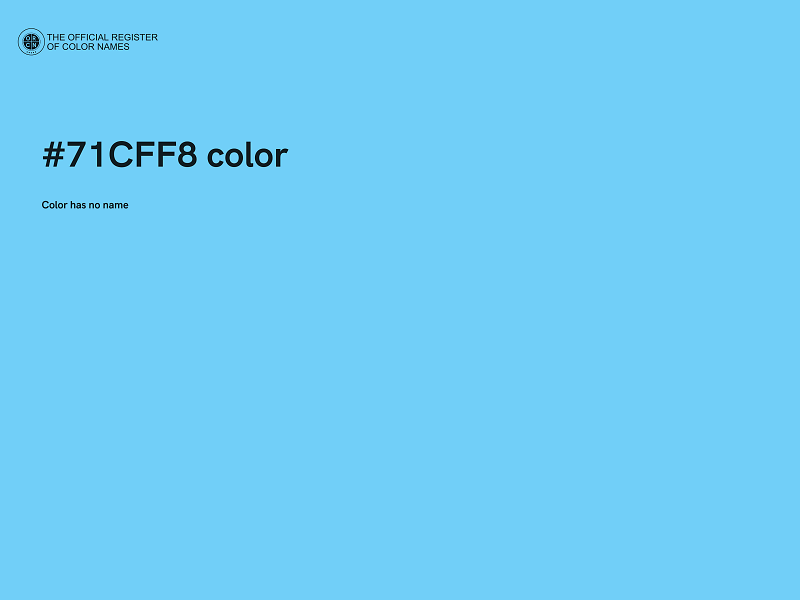 #71CFF8 color image