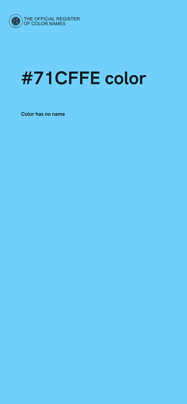 #71CFFE color image