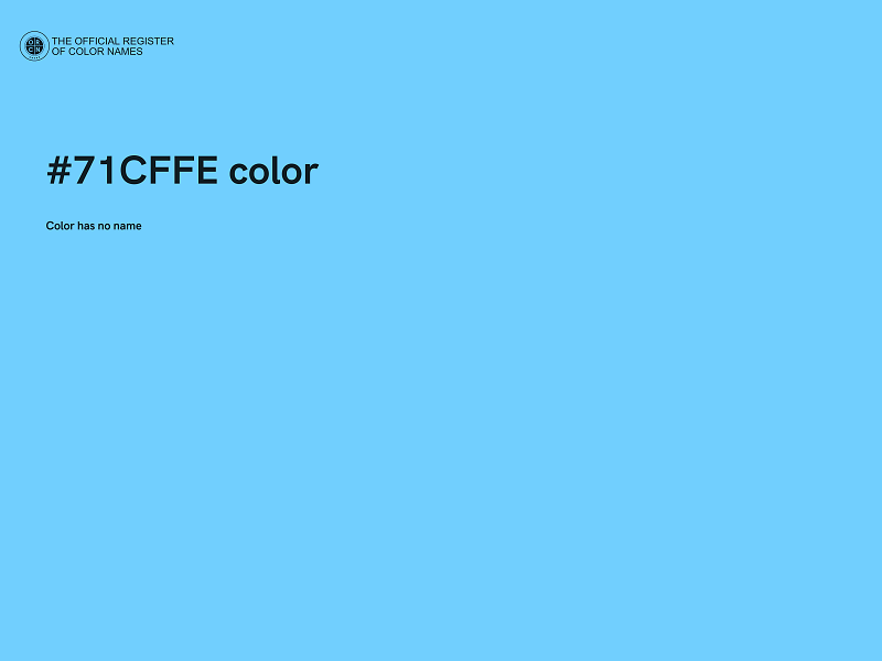 #71CFFE color image