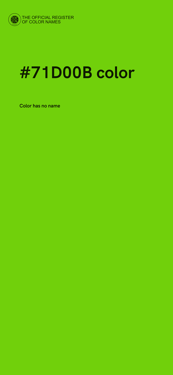 #71D00B color image