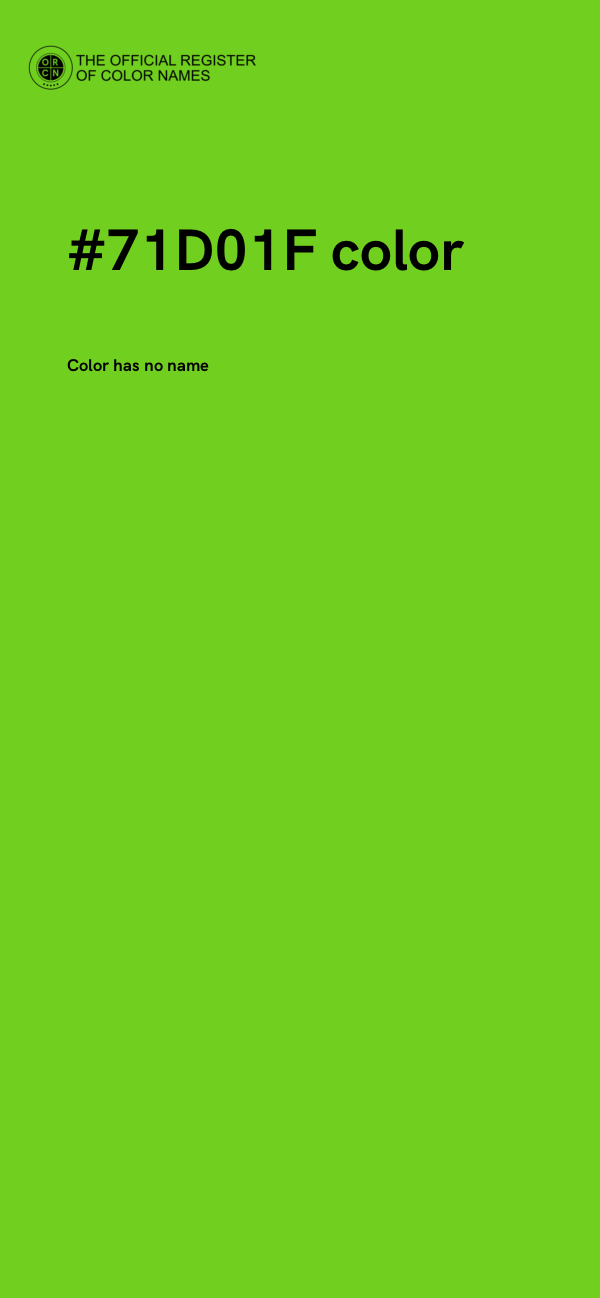 #71D01F color image