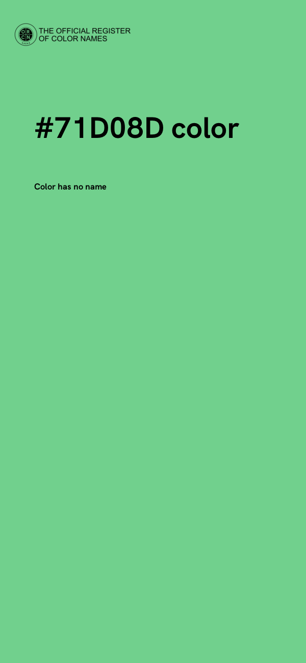 #71D08D color image