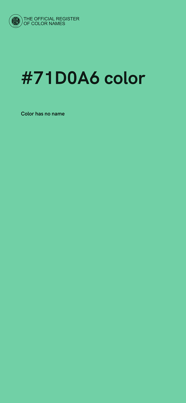 #71D0A6 color image