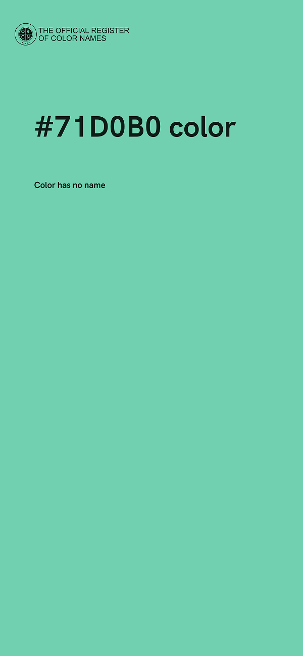 #71D0B0 color image