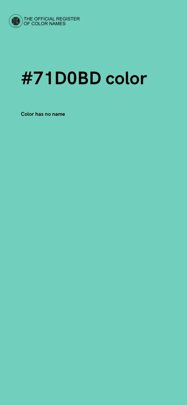 #71D0BD color image