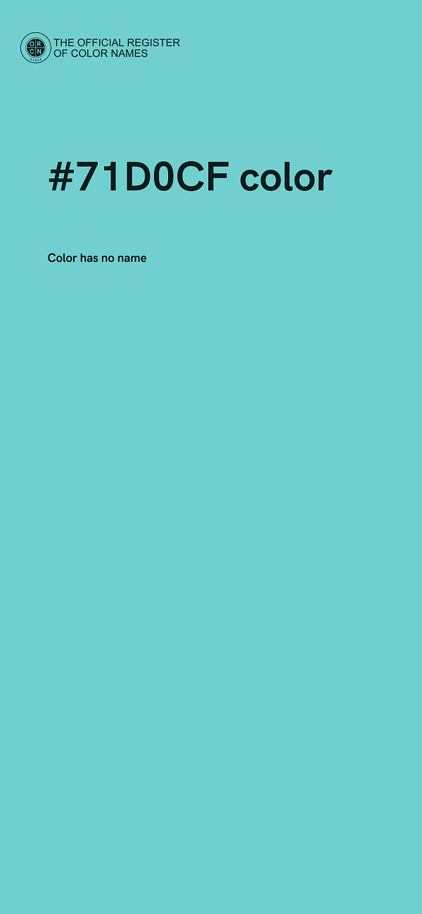 #71D0CF color image